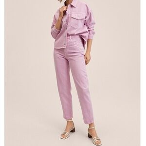 Mango Women's High-Rise Tapered Jeans